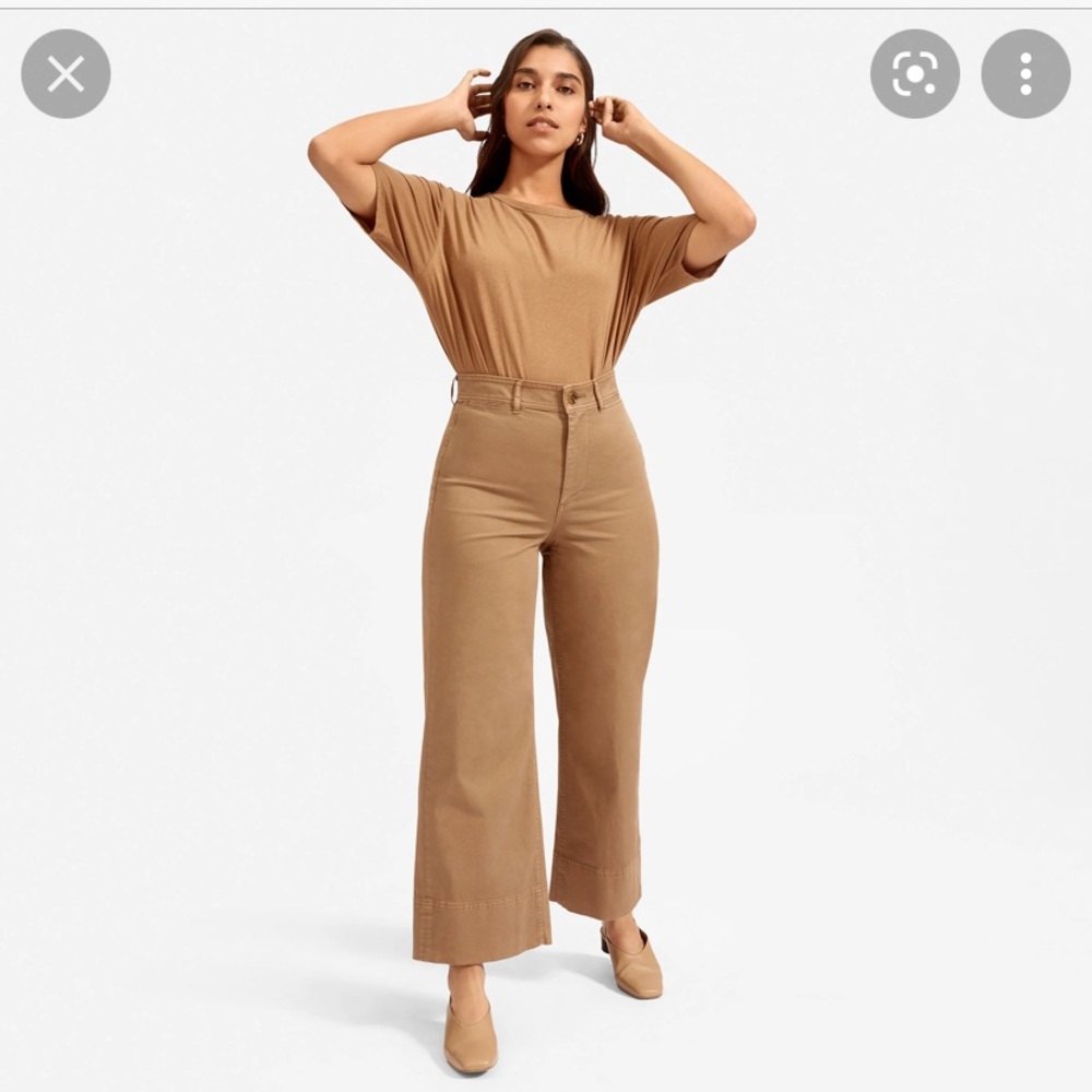 Everlane lightweight chino ochre size 0